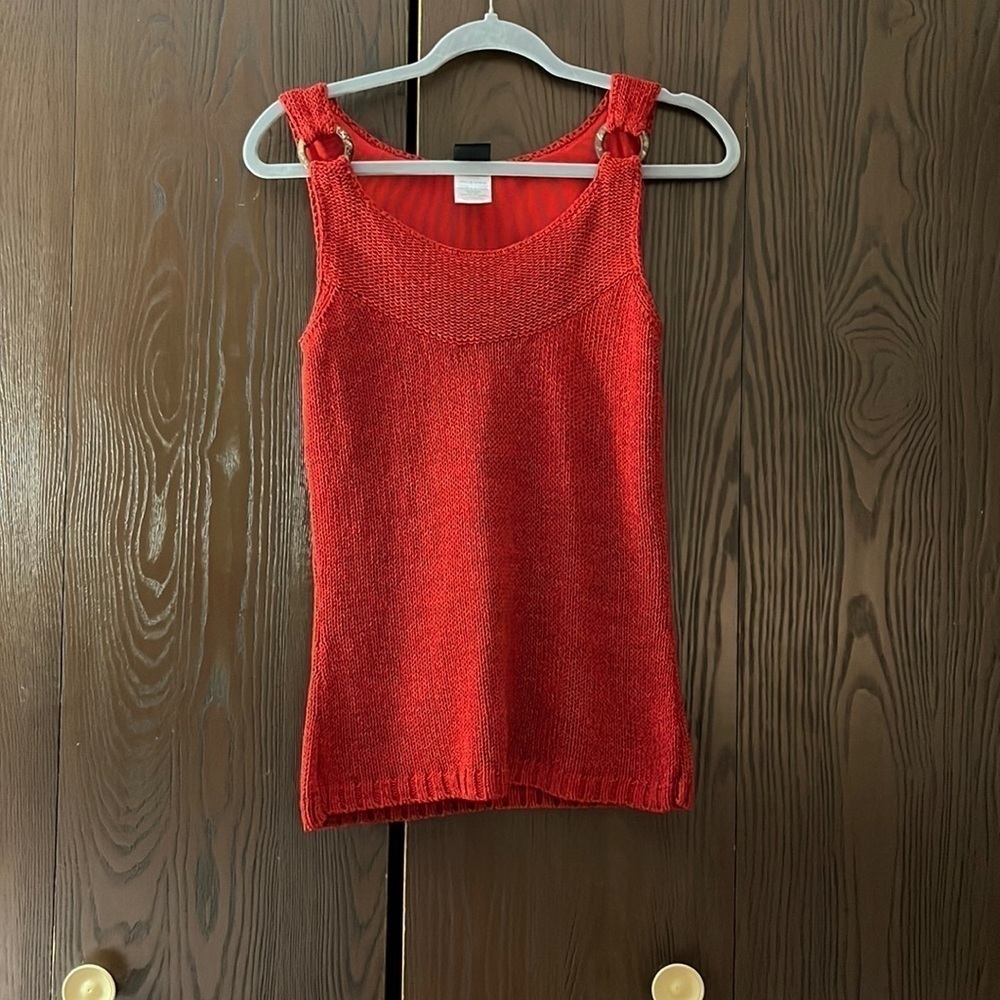Sharon Young sleeveless knit top. Size XS
